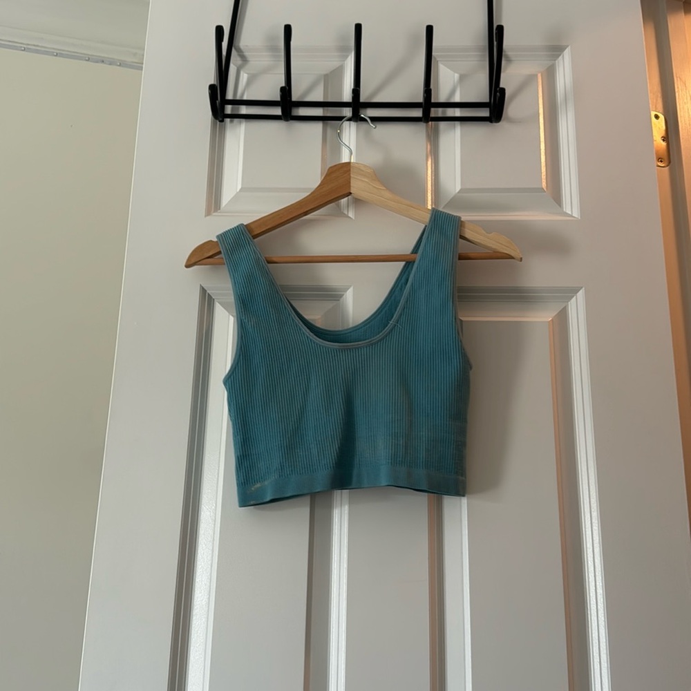 Teal seamless tank top